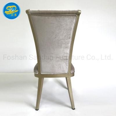 Stacking Metal Aluminum Iron Steel Fabric Wood Imitation Dining Chair