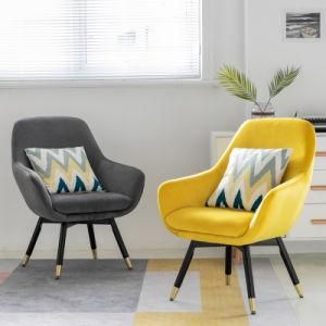 Metal Frame Upholstered Living Room Furniture Hotel Bedroom Make up Chair