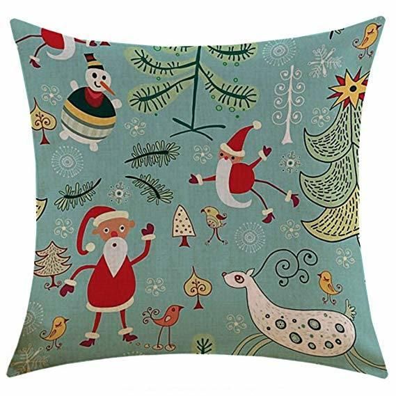 Merry Christmas Sofa Cushion with Digital Printing