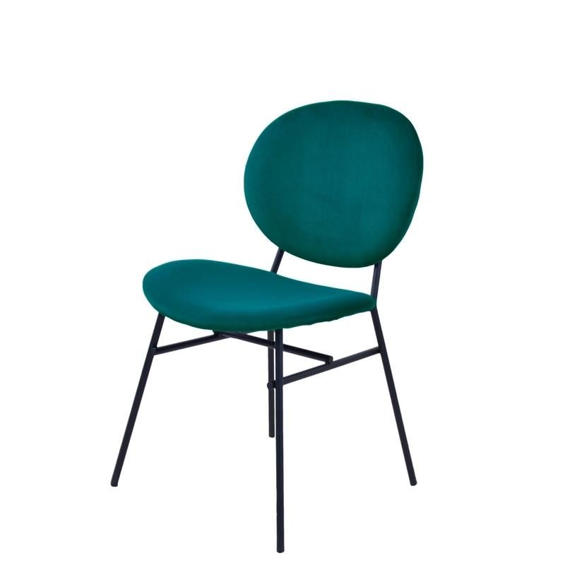 Wholesale Home Furniture Green Velvet Fabric Modern Design Dining Chair