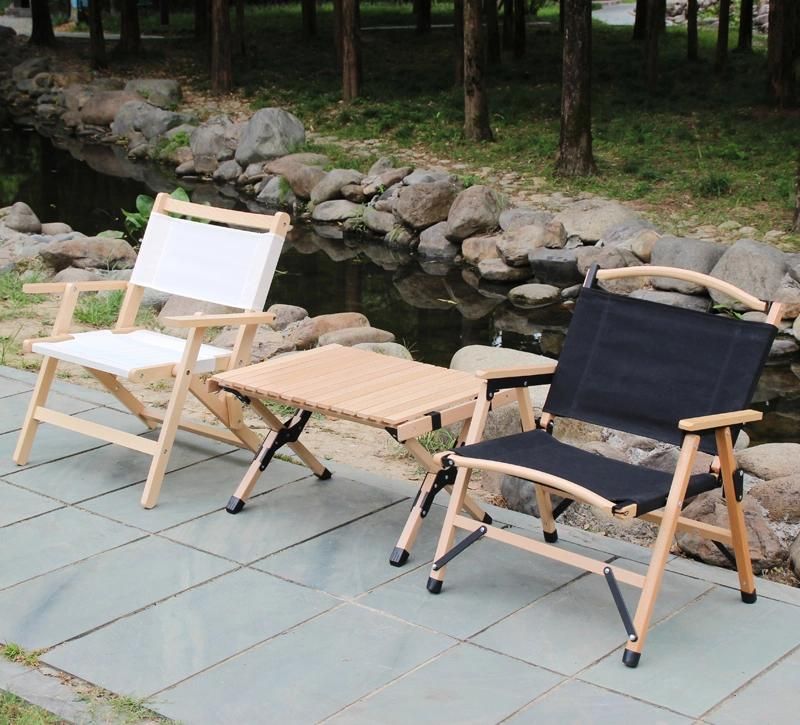 Made of Tear Resistance of The Fabric Increases The Overall Load-Bearing Capacity Folding Wooden Chair