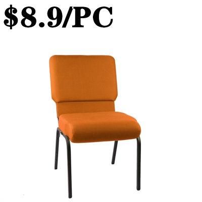 Hot-Sale Stackable Banquet Meeting Metal Furniture Dining Silla Church Chair