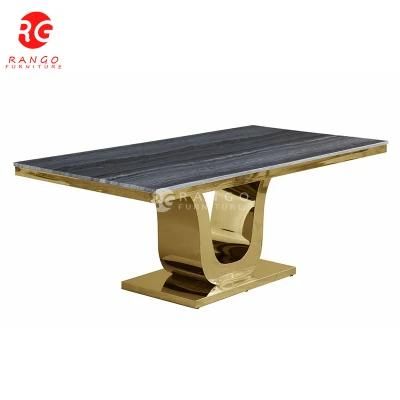 2022 Marble Top Dining Table Gold Base Grey Marble Coffee Table Gold Base
