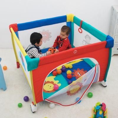 Crib Manufacturer Customized Multi-Function Portable Folding Crib Can Move The Baby Play Bed