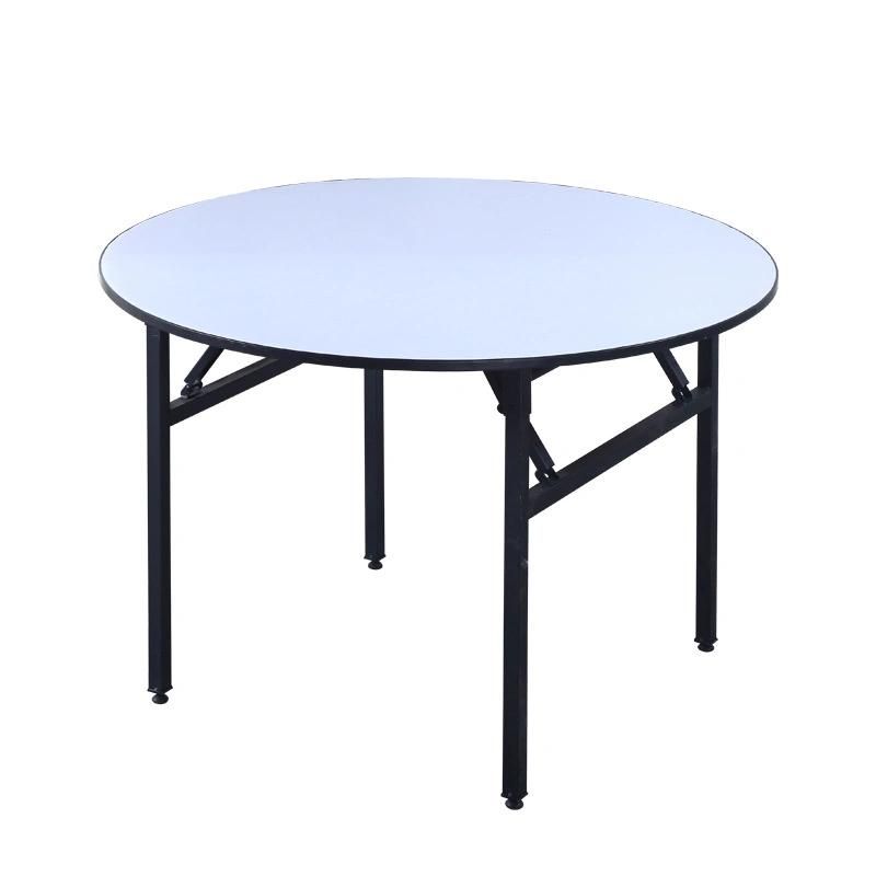 Outdoor Portable Hotel Restaurant Round Dining Folding Table