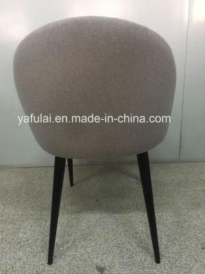 Crystal Powder Coating Metal PU Dining Chair for Restaurant Furniture