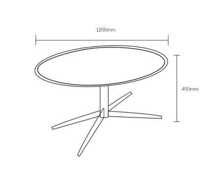 Modern Home Furniture Electroplating Frame Tea Table