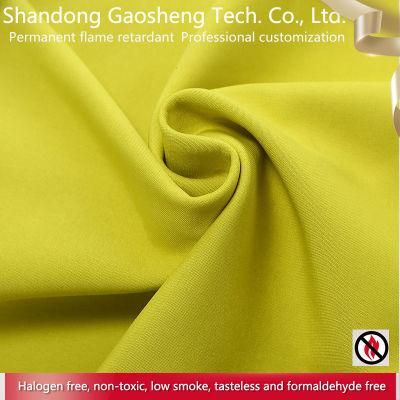 Flame Retardant 100% Polyester Linen Like Fabric for Chair Cover