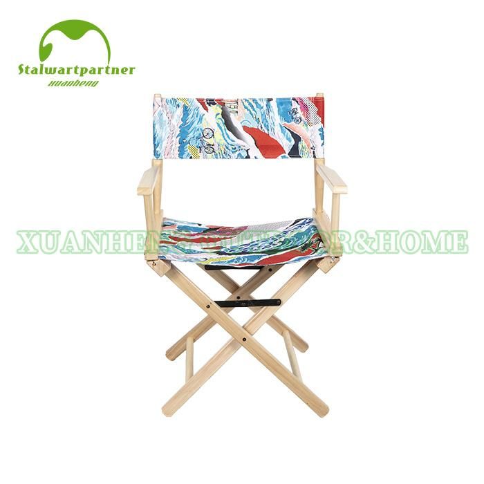 Natural Wooden Outdoor Director′s Chair