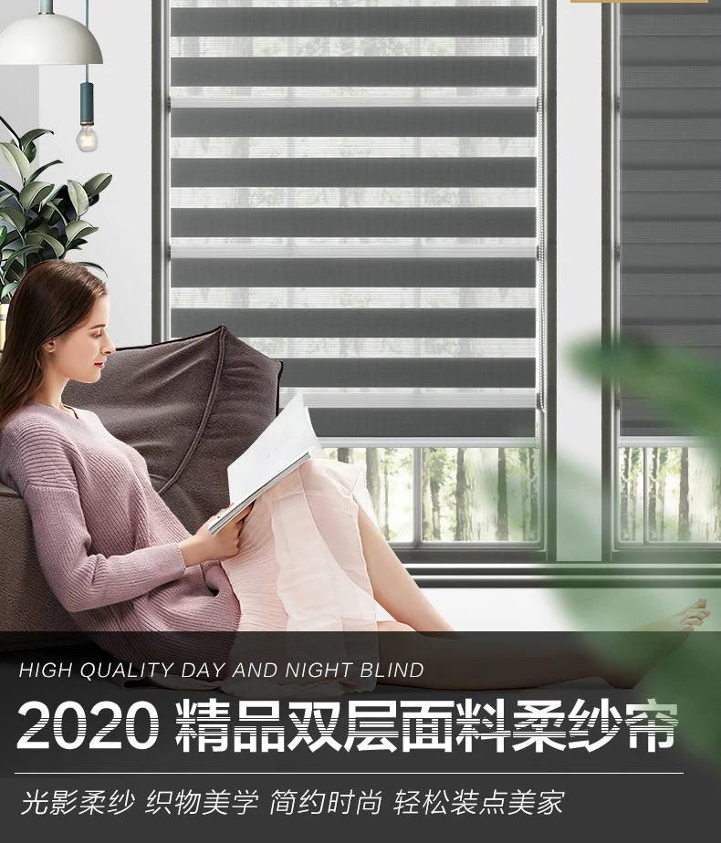 Roll up Manual Roller Blinds Curtain, Motorized/Electric Blackout Roller Blinds Windows Used Hotel Curtains Double Roller Blinds, Duo Roll up Shade