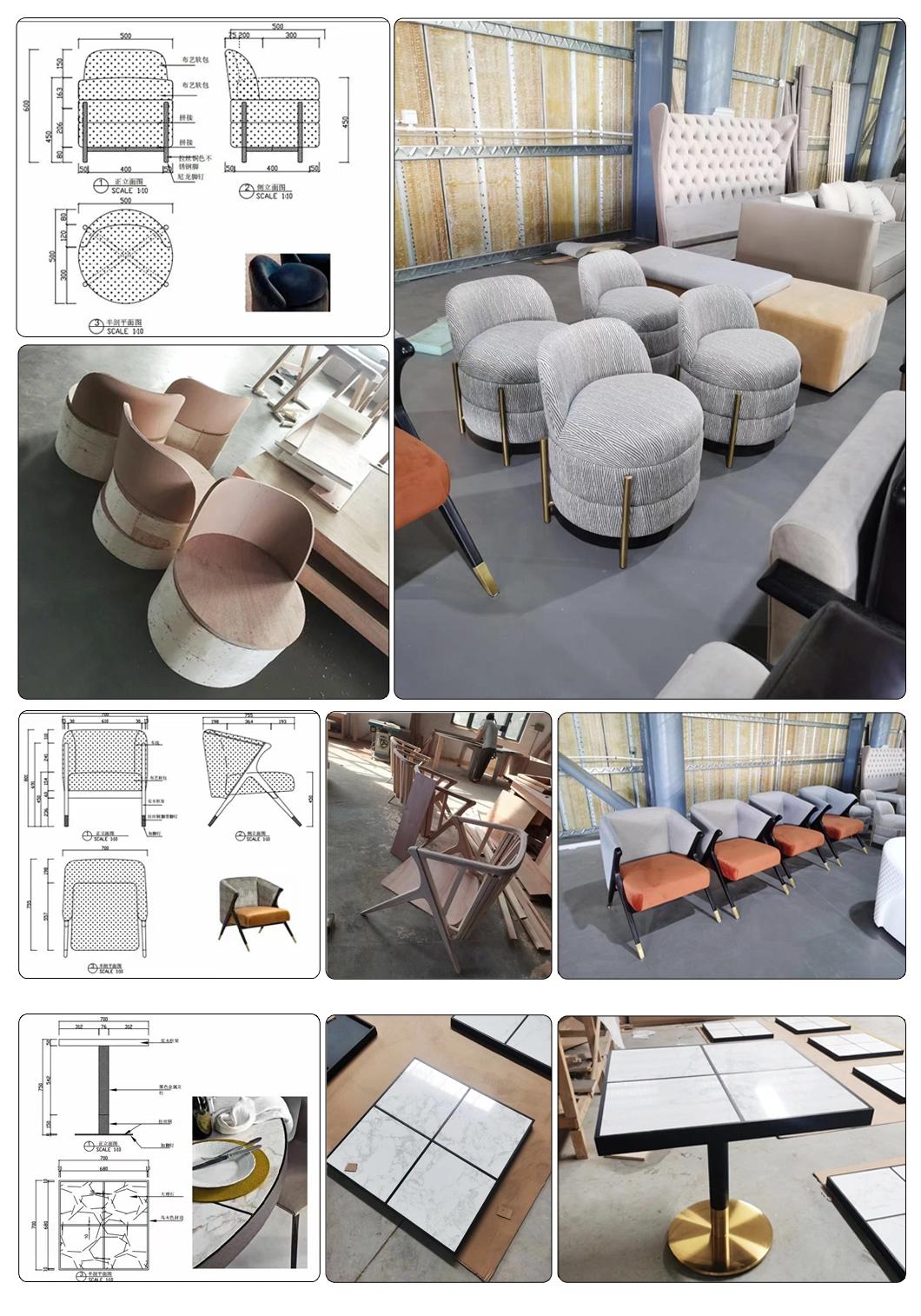 Restaurant Dining Sofa Modern Home Rattan Furniture