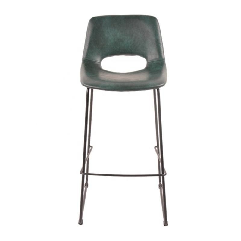 Modern Dining Furniture Coffee Shop Elbow Bar Stool High Chair Upholstered