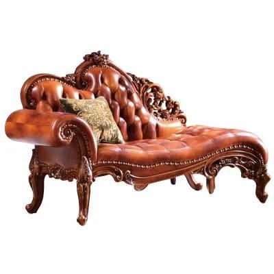 Antique Fabric Chaise Lounge in Optioinal Chaise Sofa Color