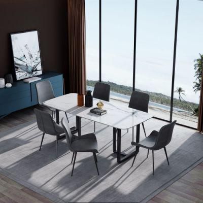 Modern Hotel Event Luxury Sintered Table Dining Kitchen Furniture Set for Dining Room