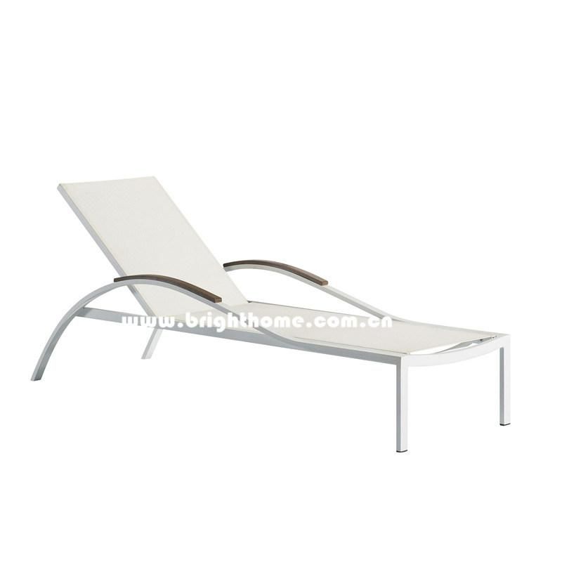 Textilene Outdoor Chaise Lounge Sun Lounger Aluminum Pool Daybed Furniture