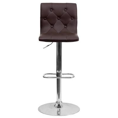 Leather PU Barstool Chairs Metal Leg High Bar Stool Bar Chair