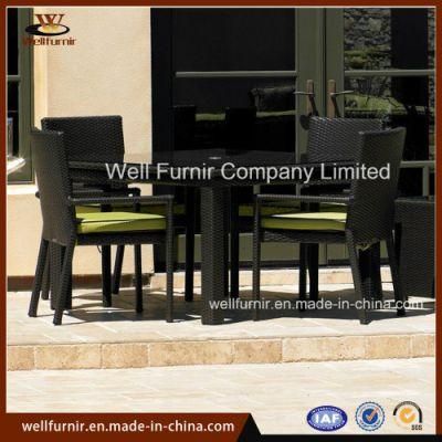 Rattan Garden Furniture/Square Dining Set/Rattan Dining Table/Chair/Bistro Set