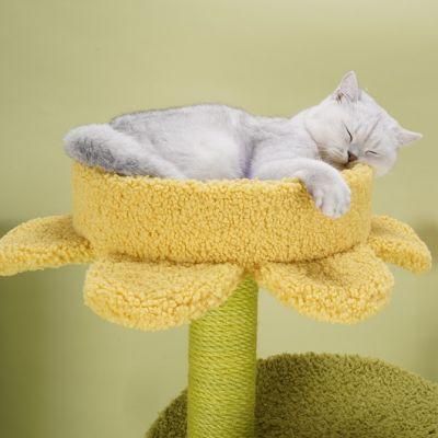 Wholesale Cat Scratching Tree Pet Product and Pet Furniture with Comfortable Cave by Pet Supplier