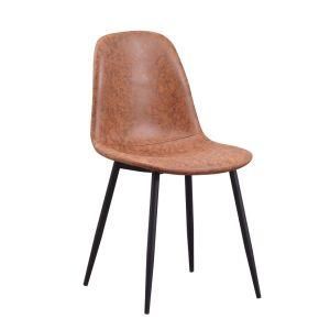 New Design Hot Sale Luxury Dining Room Furniture Velvet Fabric Dining Chairs with Powder Coating Leg