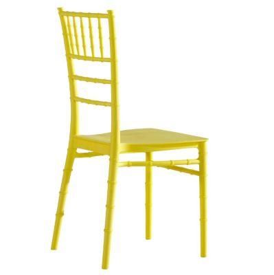 Wholesale Cheap PP Chiavari Tiffany Bamboo Chair Plastic Party Rental Chair