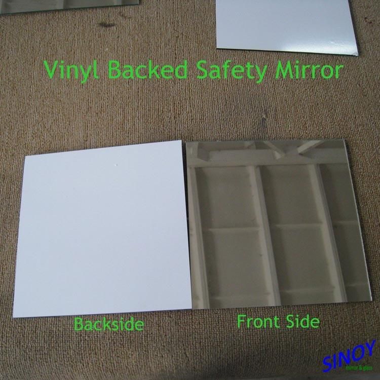 3mm 4mm 5mm 6mm 8mm Safety Silver Mirror with Vinyl Back Cat-I &Cat-II Used High Quality Float Glass