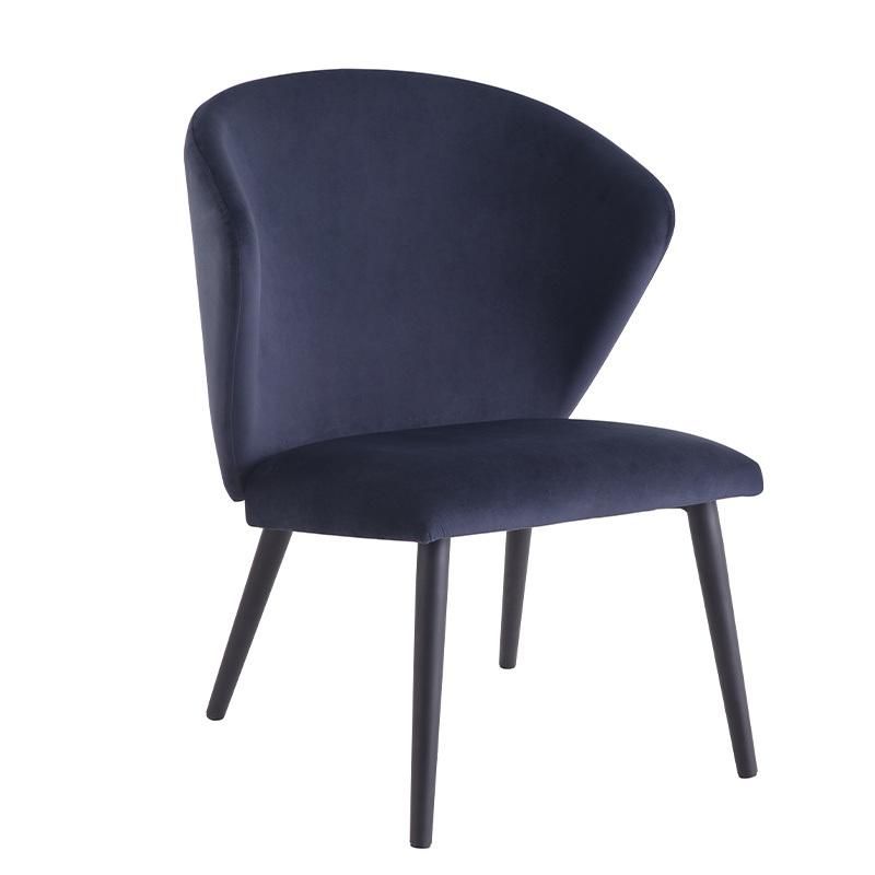 Modern Hot Sale Metal Leg Chair Comfortable Fabric Dining Chair Wholesale Armless Chair Home Furniture Chair