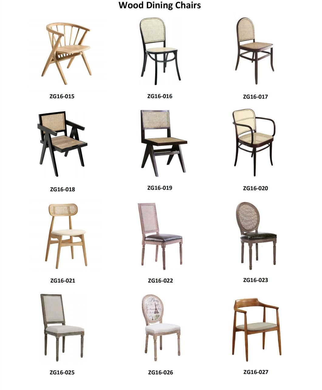 Hot Selling Wood Modern Rattan Garden Furniture Dining Chair (ZG16-016)