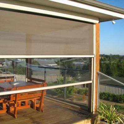 Sunshades Window Project Electric Motorized Windproof Roller Shutters Blinds