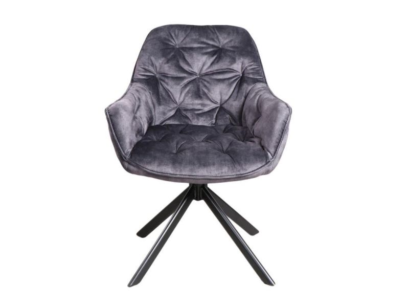 Elegant Nordic Luxury Velvet Restaurant Dining Chair