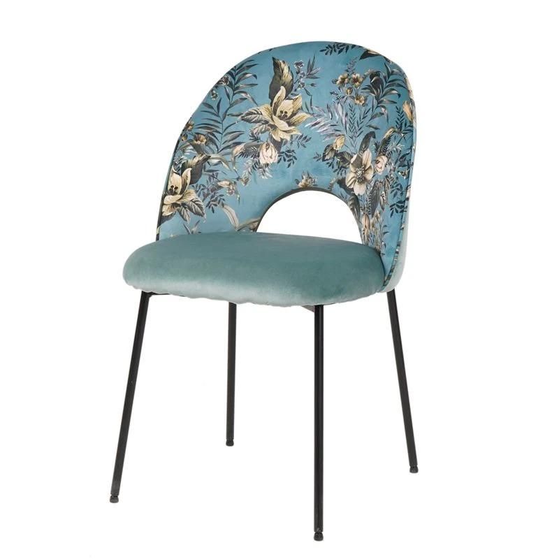 Modern New Design Dining Room Furniture Multicolor Fabric Back Dining Chair