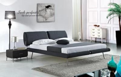 Hot Selling New Bed Leather Bed Sofa Bed King Double Bed Modern Furniture Bedroom Furniture in Italy Style