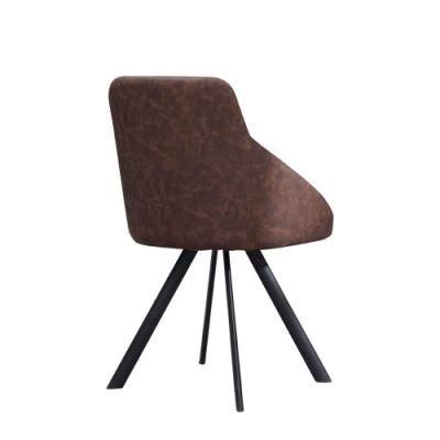 Scandinavian Design Modern Faux Leather Dining Room Chair