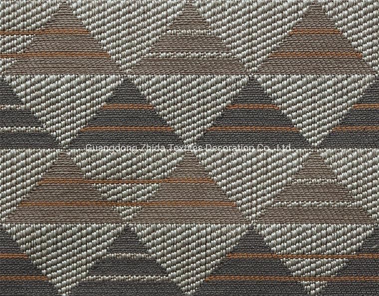 Textile Geometry Blended Yarn Upholstery Sofa Cushion Fabric