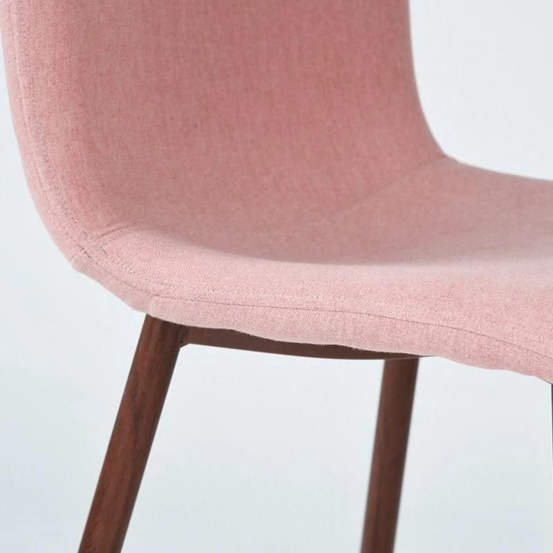 Cheap Home Furniture Best Quality High Back Pink Dining Chair