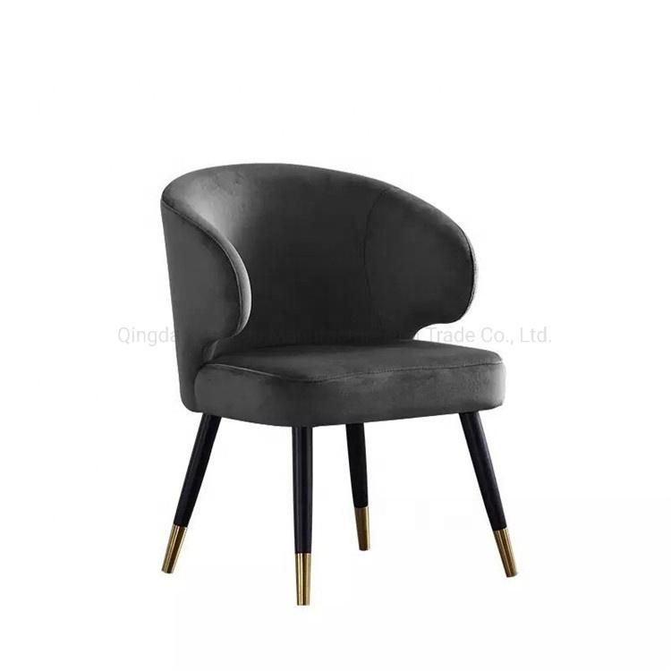 Wholesale Designer Home Modern Luxury Velvt Leather Fabric Upholstered Sol Aston Dining Lounge Armchair Chair