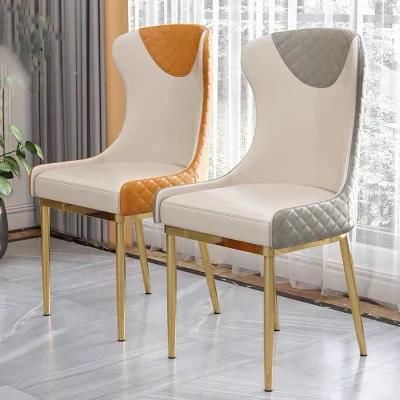 Wholesale Leisure Design Restaurant Nordic Upholstered Leather Dining Chairs