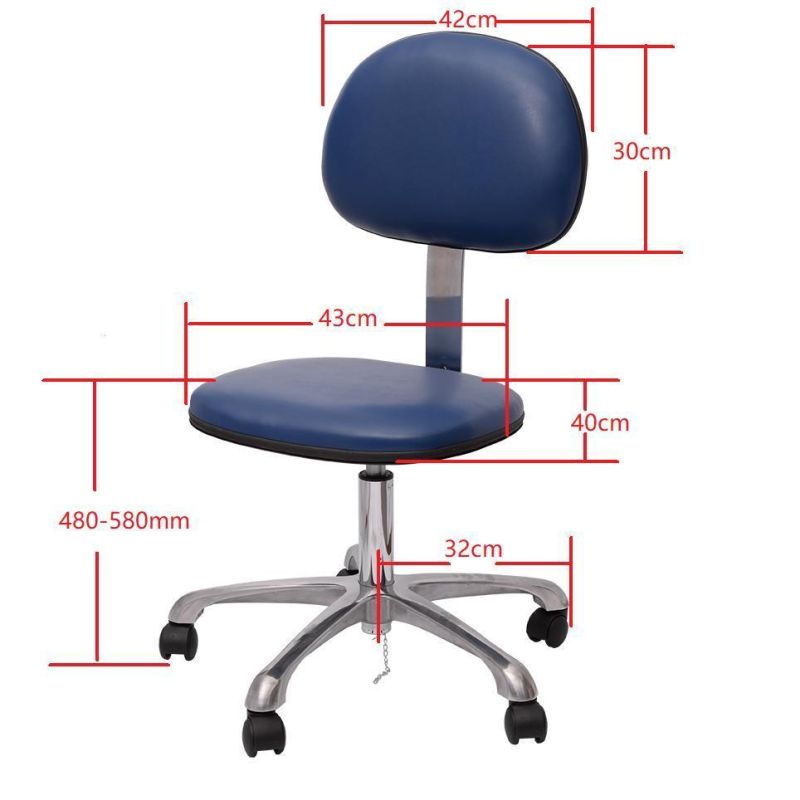 Simple Design ESD Fabric Adjustable ESD Foam Laboratory Chair for Electronic Office