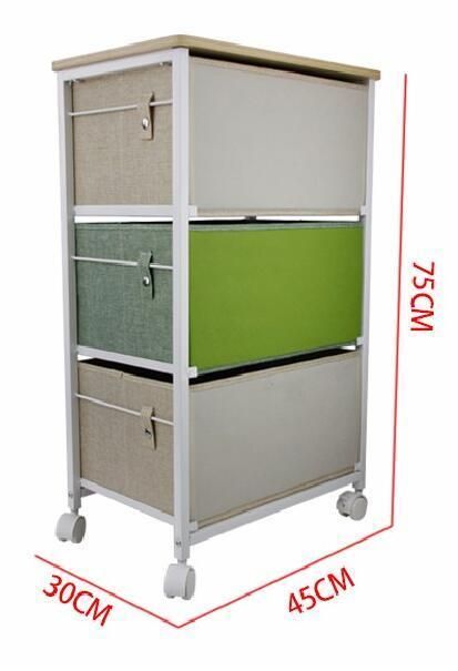 Removerable Several Drawers Storage Cabinet with Wheel Chest for Household