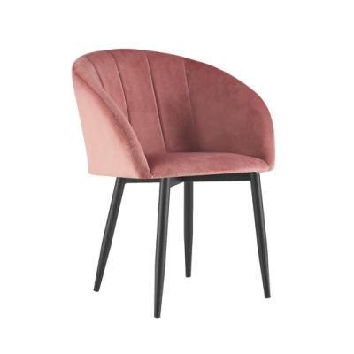 Velvet Dining Chair Armchair Modern Dining Room Furniture Home Furniture Upholstered Chair with Armrests Luxury Modern 2PCS/CTN