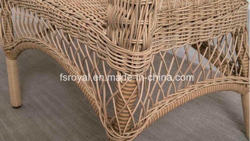 Wholesale Garden Furniture Outdoor Rattan Furniture Dining Set Hotel Aluminum Table & Chairs Set Patio Dining Furniture