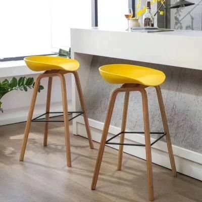 Nova 21clbr002 Wooden Bar Furniture PP Plastic Bar Chairs Lounge Leisure Chair Color Customization