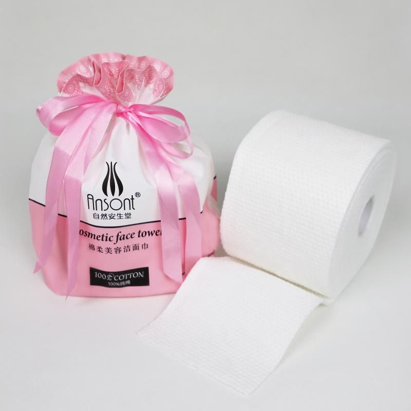 Face Towel Rolls Disposable Washcloth Soft Wet Cleaning Towel Mei Rong Jin Cleansing Makeup Remover Cotton Pad