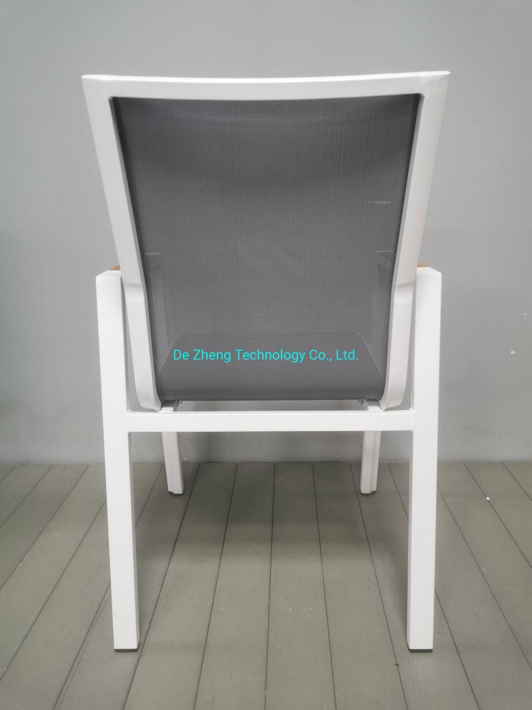 Rattan Bistro Chair French Rust-Proof Aluminum Modern Furniture Wholesale Cafe Poolside Bistro Mesh Chair