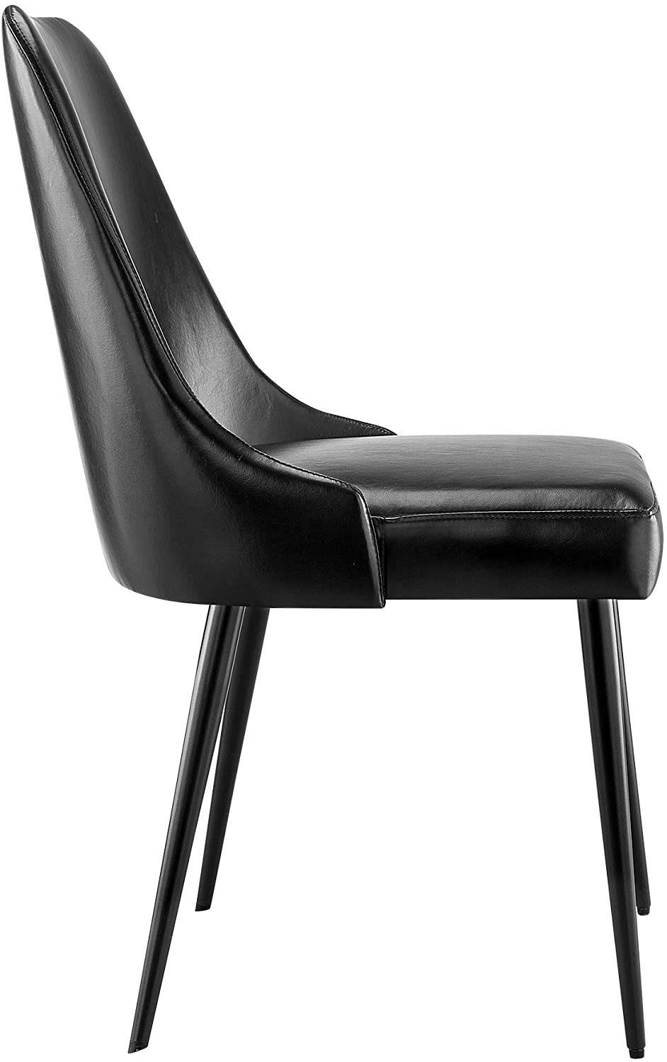 Latest Design Leather Modern Cafe Shop Restaurant Furniture Industrial Metal Leg Dining Chair Leather