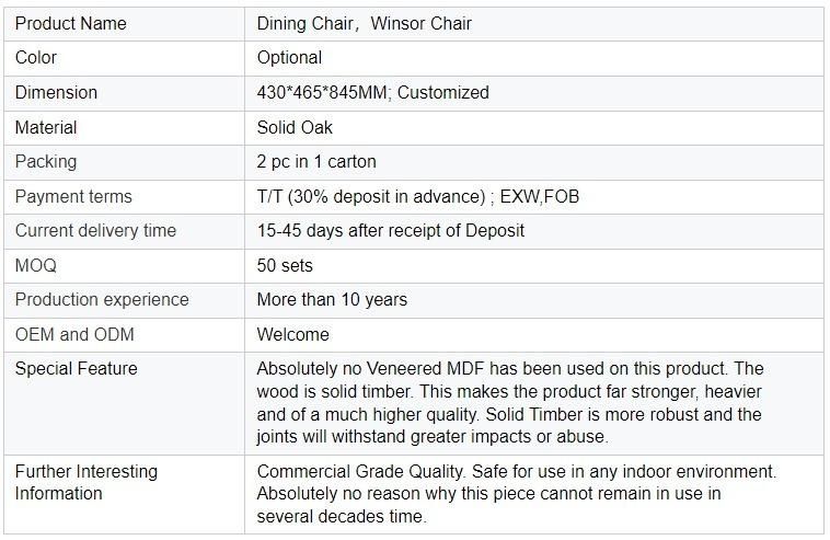 Furniture Modern Furniture Chair Home Furniture Wooden Furniture Modern Custom Luxury Antique Furniture High Back Leisure Wooden Windsor Dining Room Chair