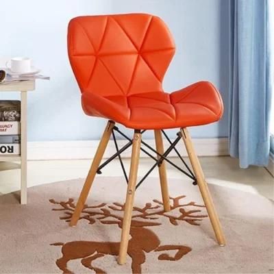 Ins Home Furniture Side Chair Nordic Faux Leather Makeup Chair Nordic Backrest Dining Chair