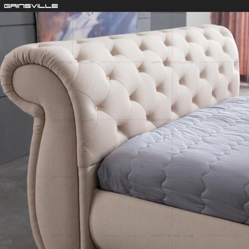 Classical Design Bedroom Bed with Deep Button Headboard Gc1630