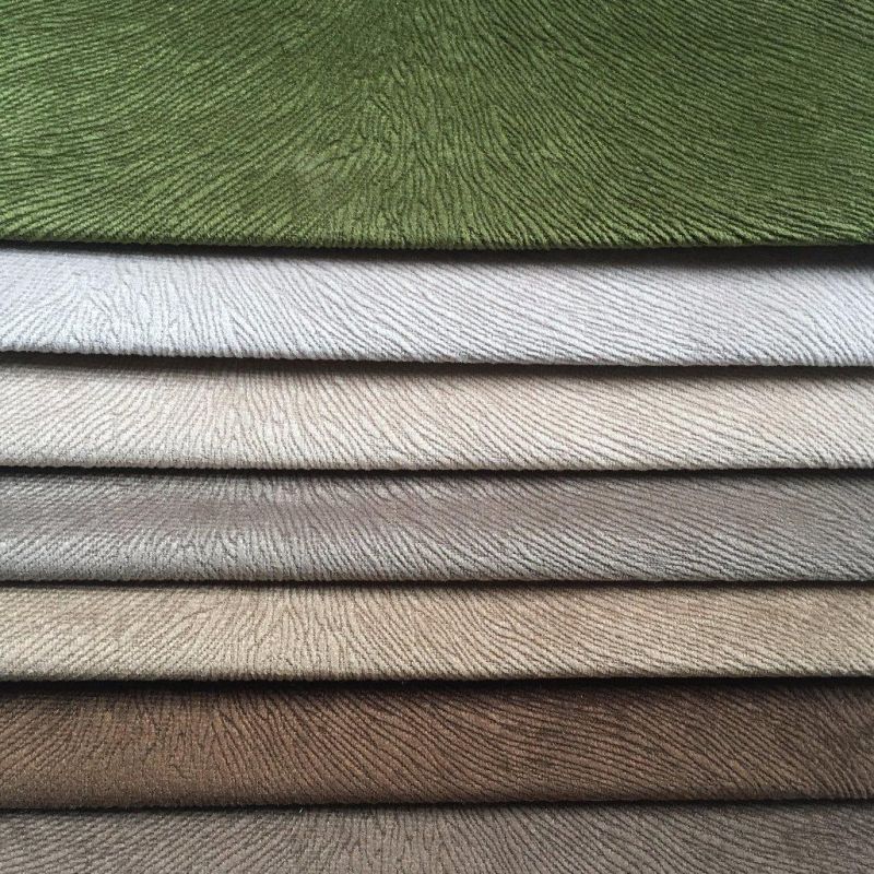 Polyester Burnout Plush Velboa Knitted Velour Knitting Velvet Sofa Furniture Fabric Couch Cloth 102