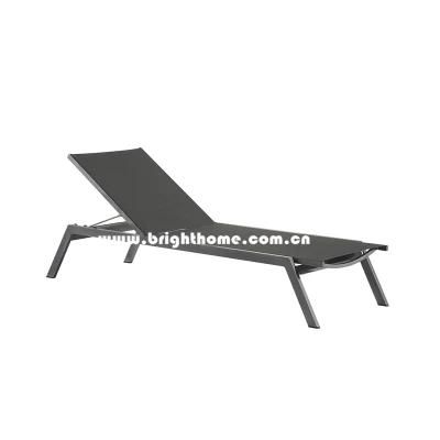 Hot Sale Aluminum and Textilene Outdoor Sun Lounger