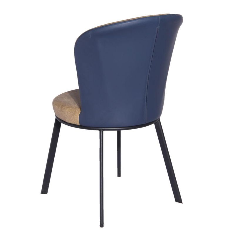 Hot Selling Modern Cheap Price Chair Dining Leather Chair Restaurant Banquet Fabric Dining Chair with Metal Legs